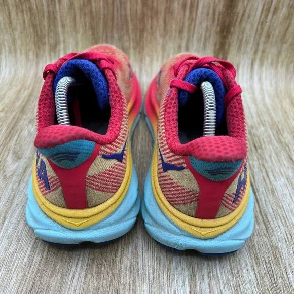 Hoka One One Clifton 9 Women's 7 B Cerise Cloudless Running Shoes 1127896 CRSCL - Picture 4 of 10